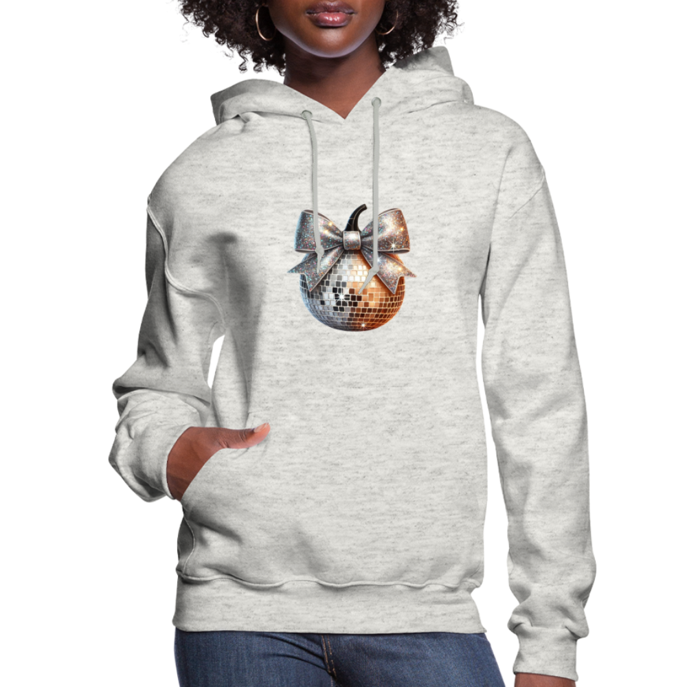 Women's Hoodie disco ball - heather oatmeal