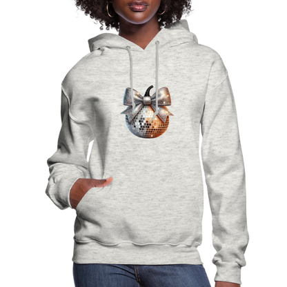 Women's Hoodie disco ball - heather oatmeal