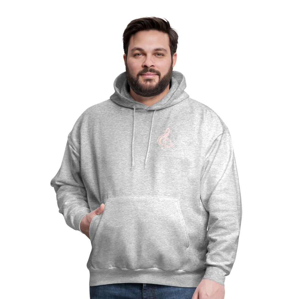 Men's Hoodie music Jesus is the song that I sing - heather gray