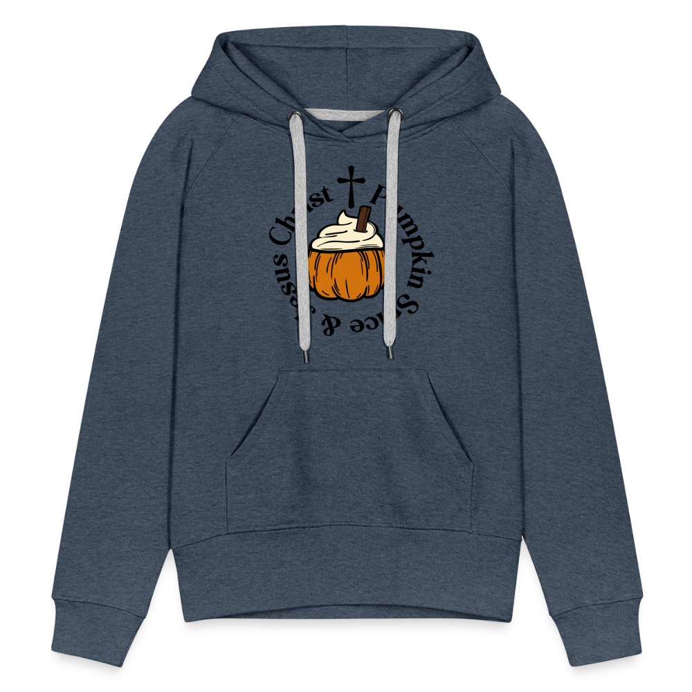 Women’s Premium Hoodie pumpkin spice hoodie - heather denim