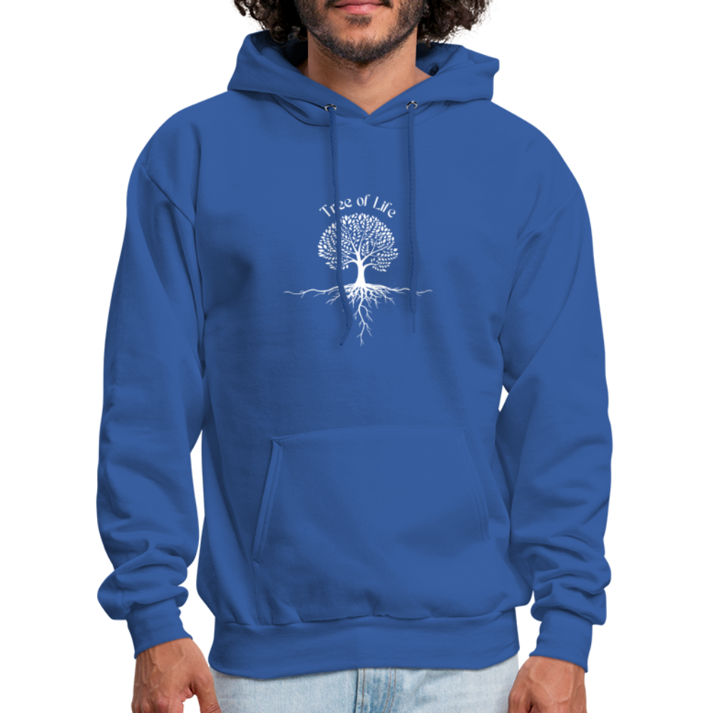 Men's Hoodie tree of life - royal blue