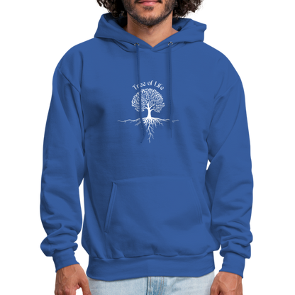 Men's Hoodie tree of life - royal blue