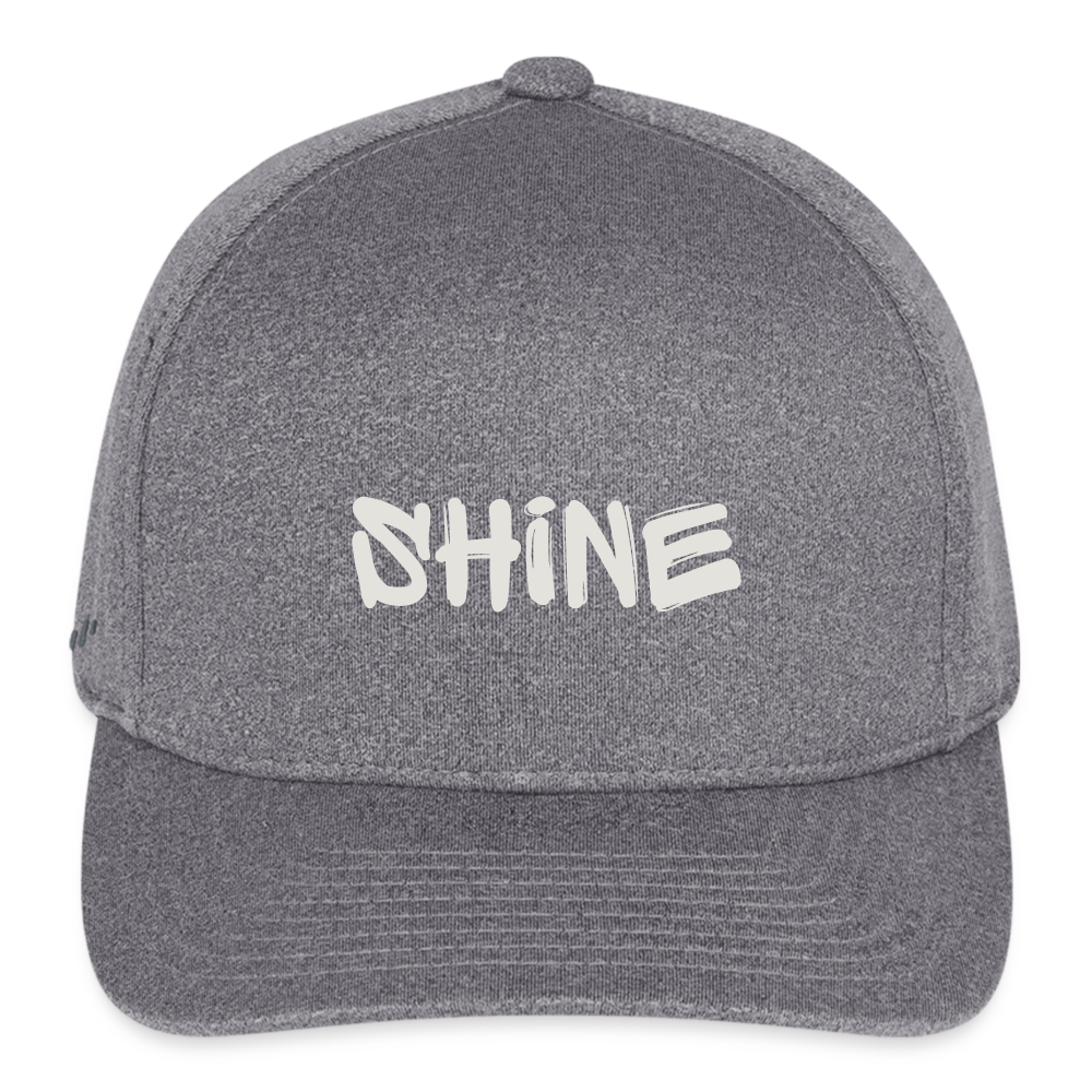 Flexfit Fitted Melange Baseball Cap Shine your Light Hat - light heather gray