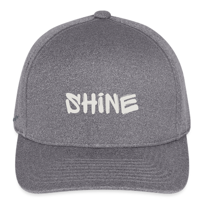 Flexfit Fitted Melange Baseball Cap Shine your Light Hat - light heather gray