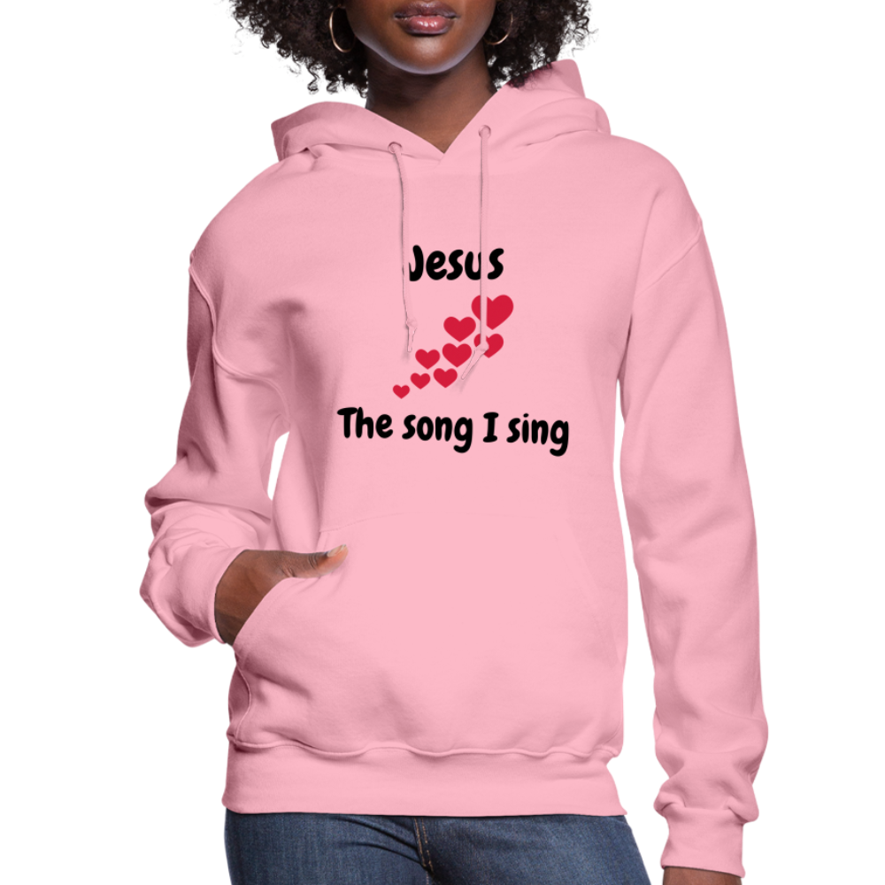 Women's Hoodie Jesus the song that I sing - classic pink