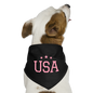 Dog Bandana usa girl dog bandana - black