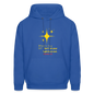 Men's Hoodie wheres your oil - royal blue