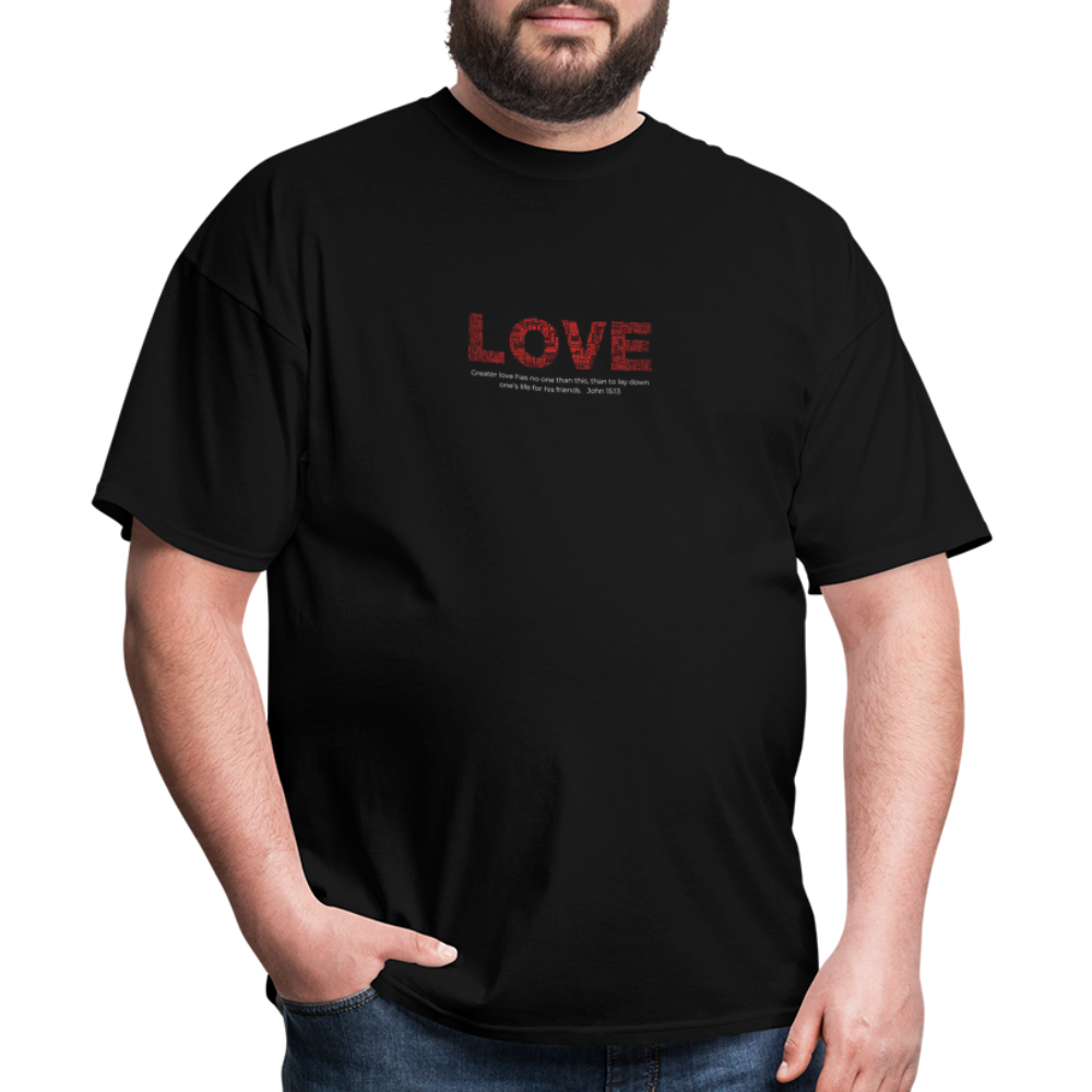 Unisex Classic T-Shirt no greater love than this love shirt - black