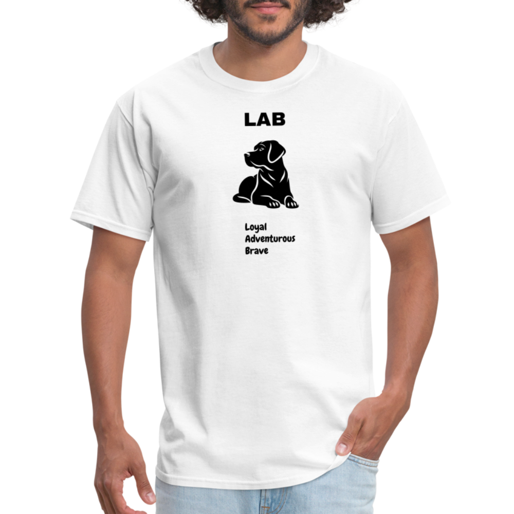 Unisex Classic T-Shirt lab dog lover shirt - white