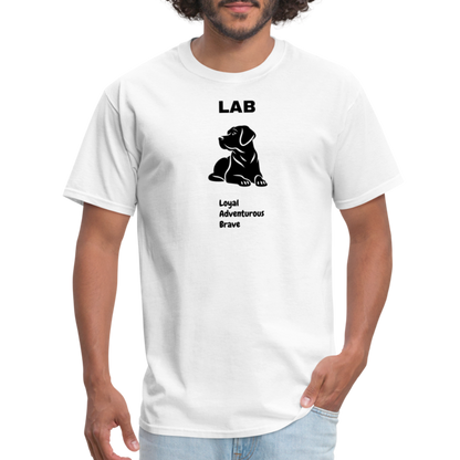 Unisex Classic T-Shirt lab dog lover shirt - white