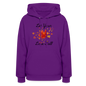 Women's Hoodie womens fall hoddies let your love fall - purple