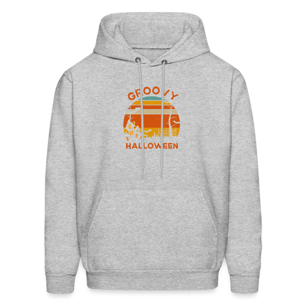 Men's Hoodie groovy halloween - heather gray