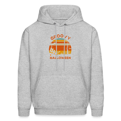 Men's Hoodie groovy halloween - heather gray