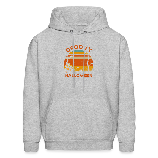 Men's Hoodie groovy halloween - heather gray