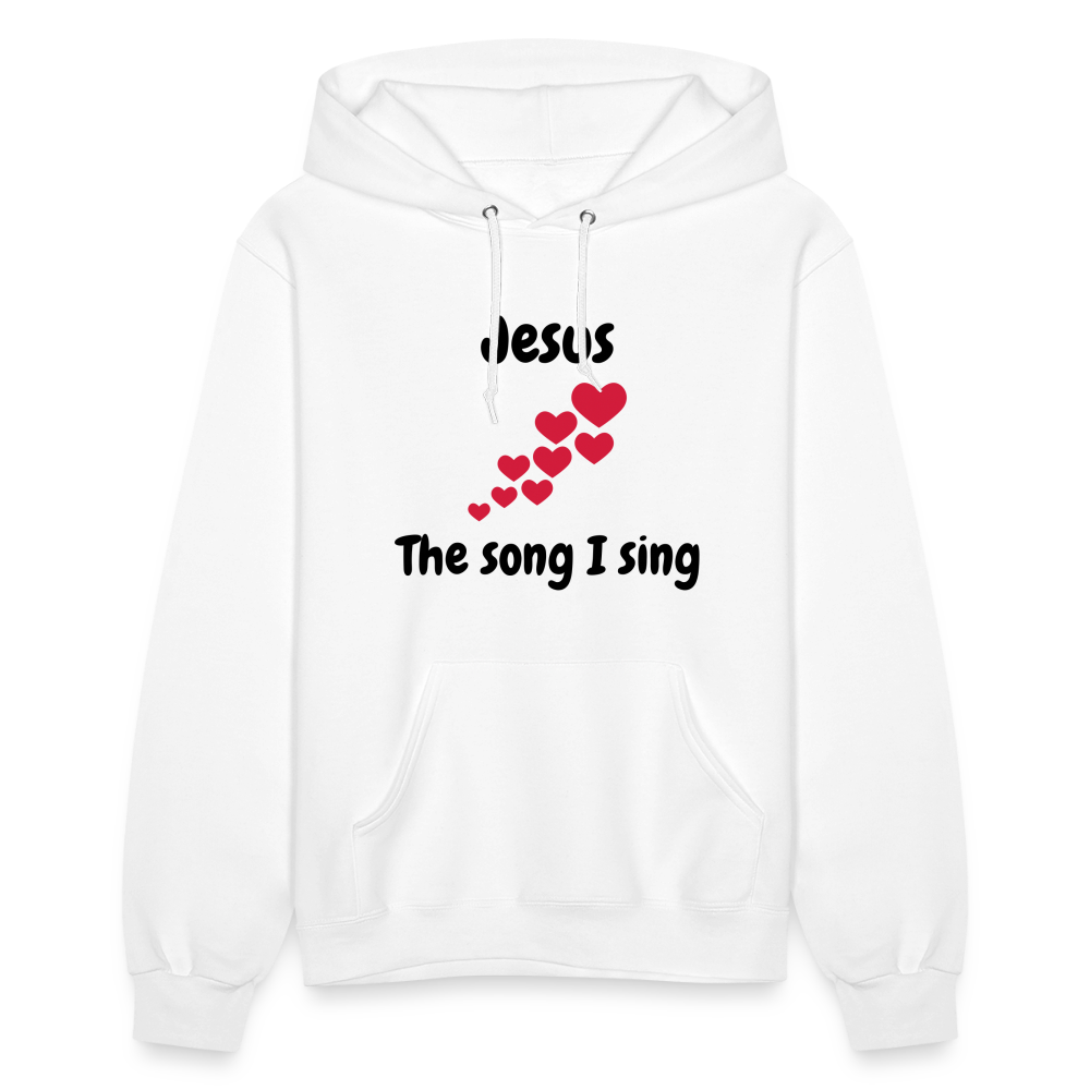 Women's Hoodie Jesus the song that I sing - white