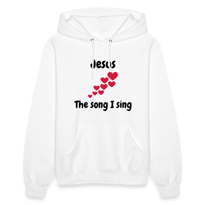 Women's Hoodie Jesus the song that I sing - white