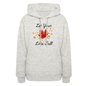 Women's Hoodie womens fall hoddies let your love fall - heather oatmeal