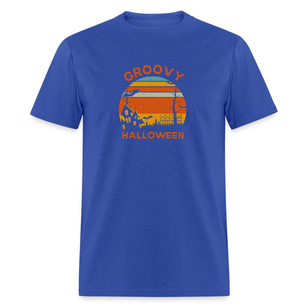 Unisex Classic T-Shirt retro groovy halloween shirt - royal blue