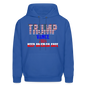 Men's Hoodie Trump Vance Hoodie Keep America Safe - royal blue