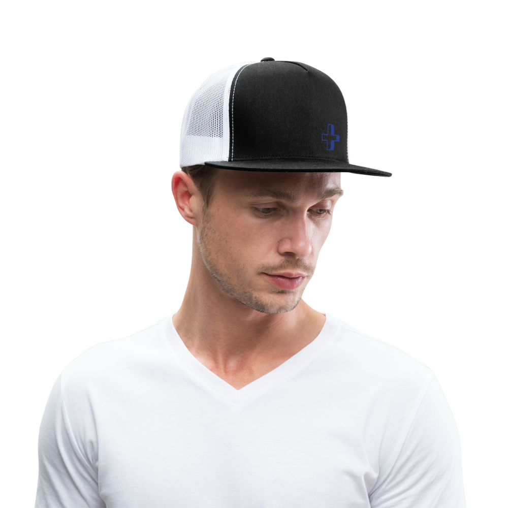 Trucker Cap cross - black/white