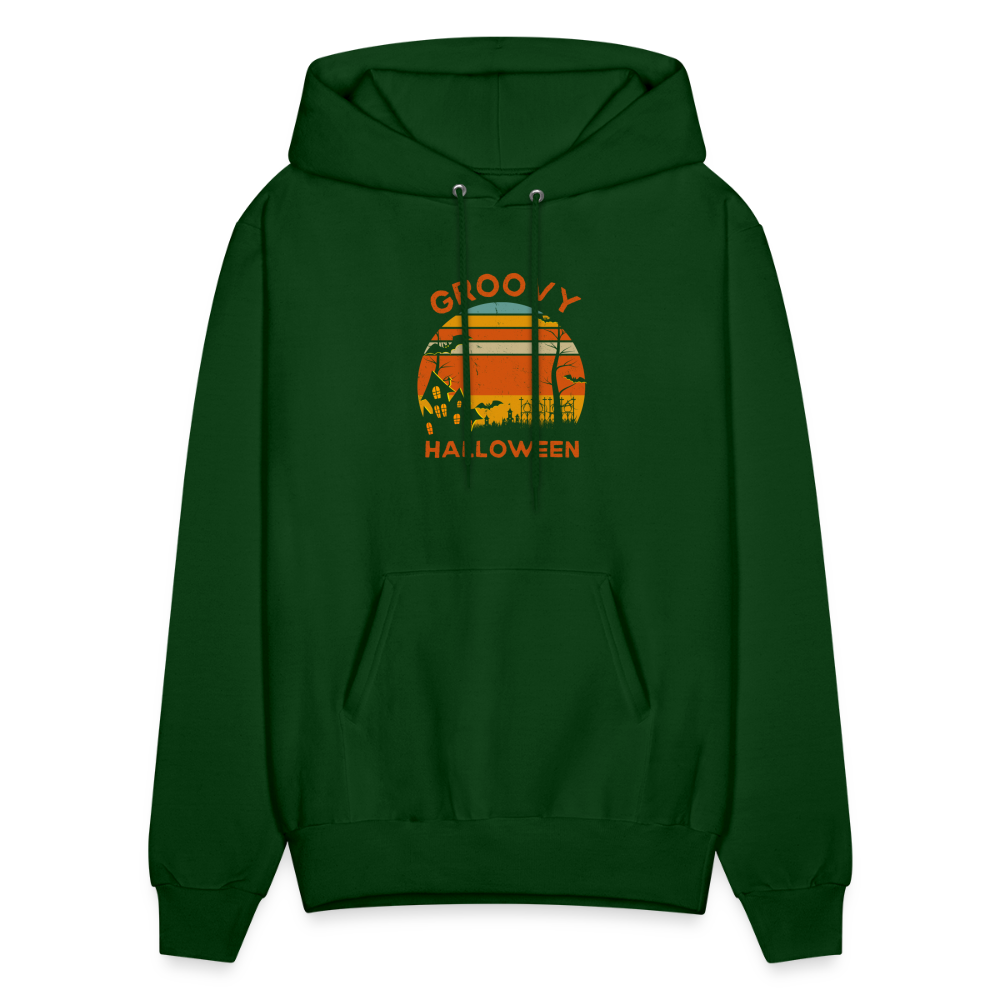 Men's Hoodie groovy halloween - forest green