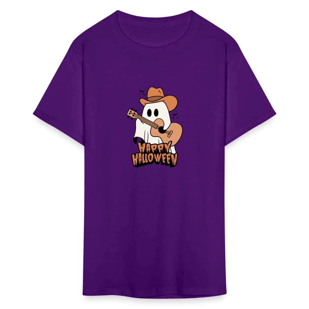 Unisex Classic T-Shirt happy halloween guitar shirt - purple