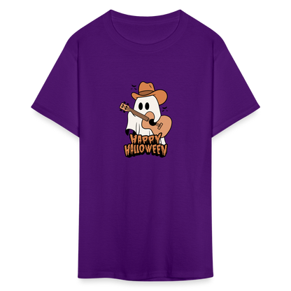 Unisex Classic T-Shirt happy halloween guitar shirt - purple