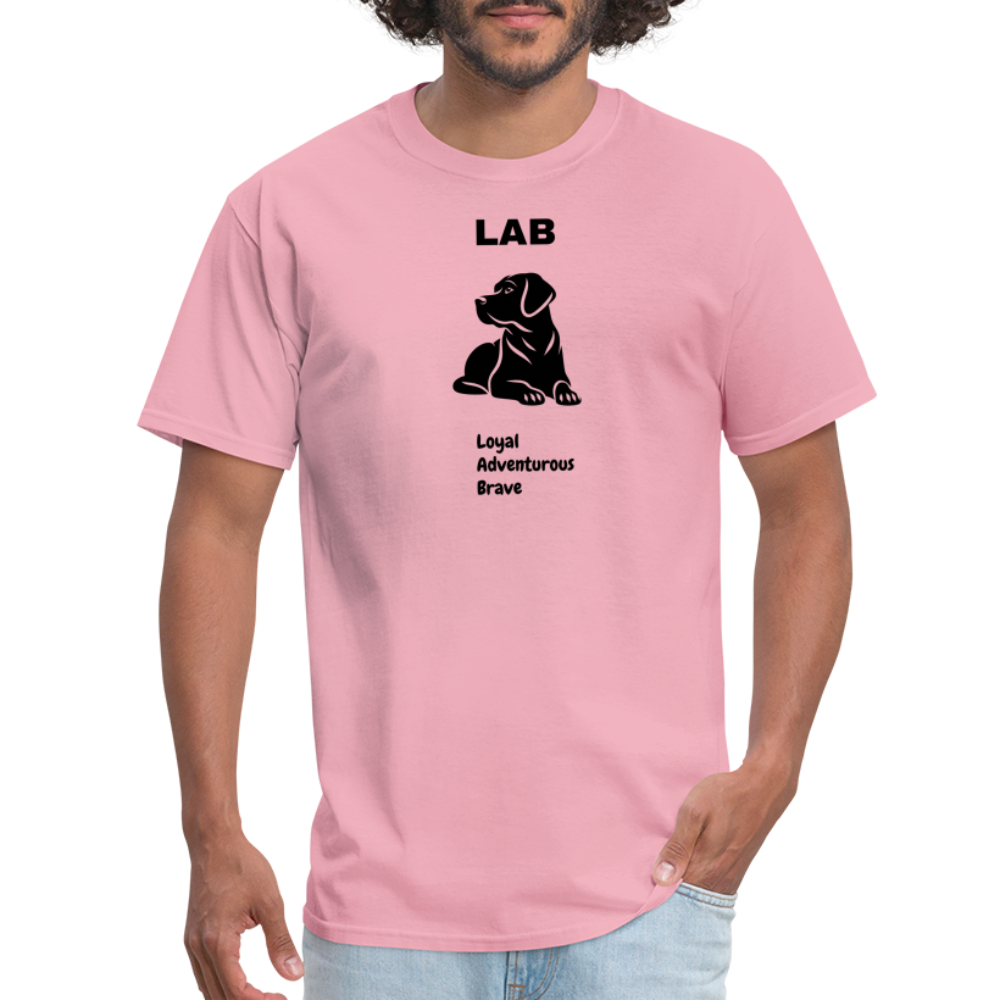 Unisex Classic T-Shirt lab dog lover shirt - pink