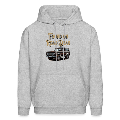 Men's Hoodie Ford Hoodie Found on Road Dead - heather gray