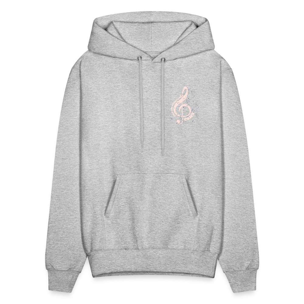 Men's Hoodie music Jesus is the song that I sing - heather gray