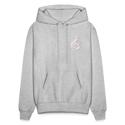 Men's Hoodie music Jesus is the song that I sing - heather gray