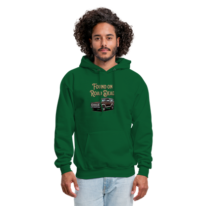 Men's Hoodie Ford Hoodie Found on Road Dead - forest green