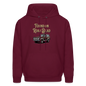 Men's Hoodie Ford Hoodie Found on Road Dead - burgundy