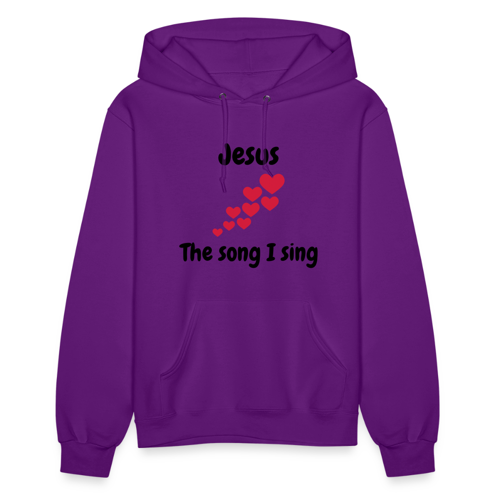 Women's Hoodie Jesus the song that I sing - purple