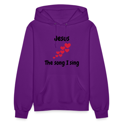 Women's Hoodie Jesus the song that I sing - purple