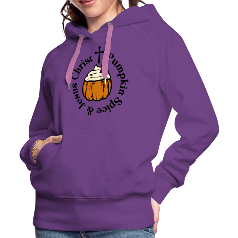 Women’s Premium Hoodie pumpkin spice hoodie - purple 