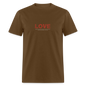 Unisex Classic T-Shirt no greater love than this love shirt - brown