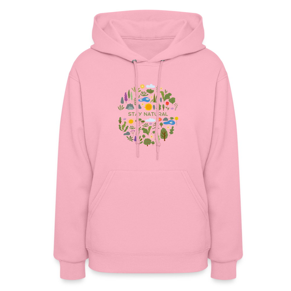 Women's Hoodie stay natural - classic pink