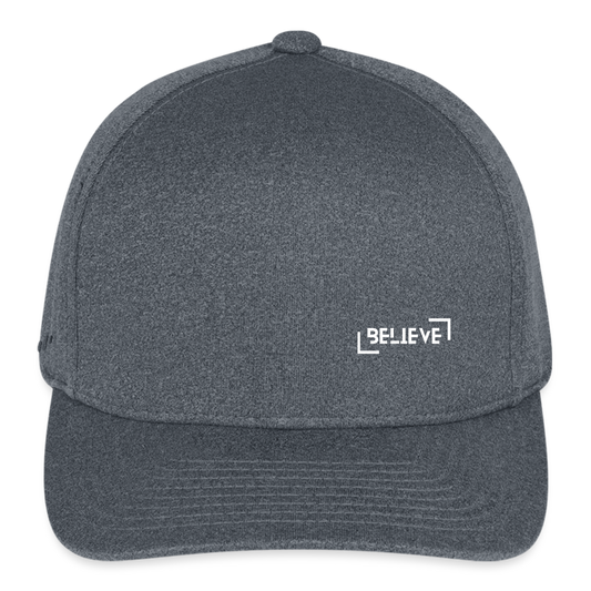 Flexfit Fitted Melange Baseball Cap usa - dark heather gray