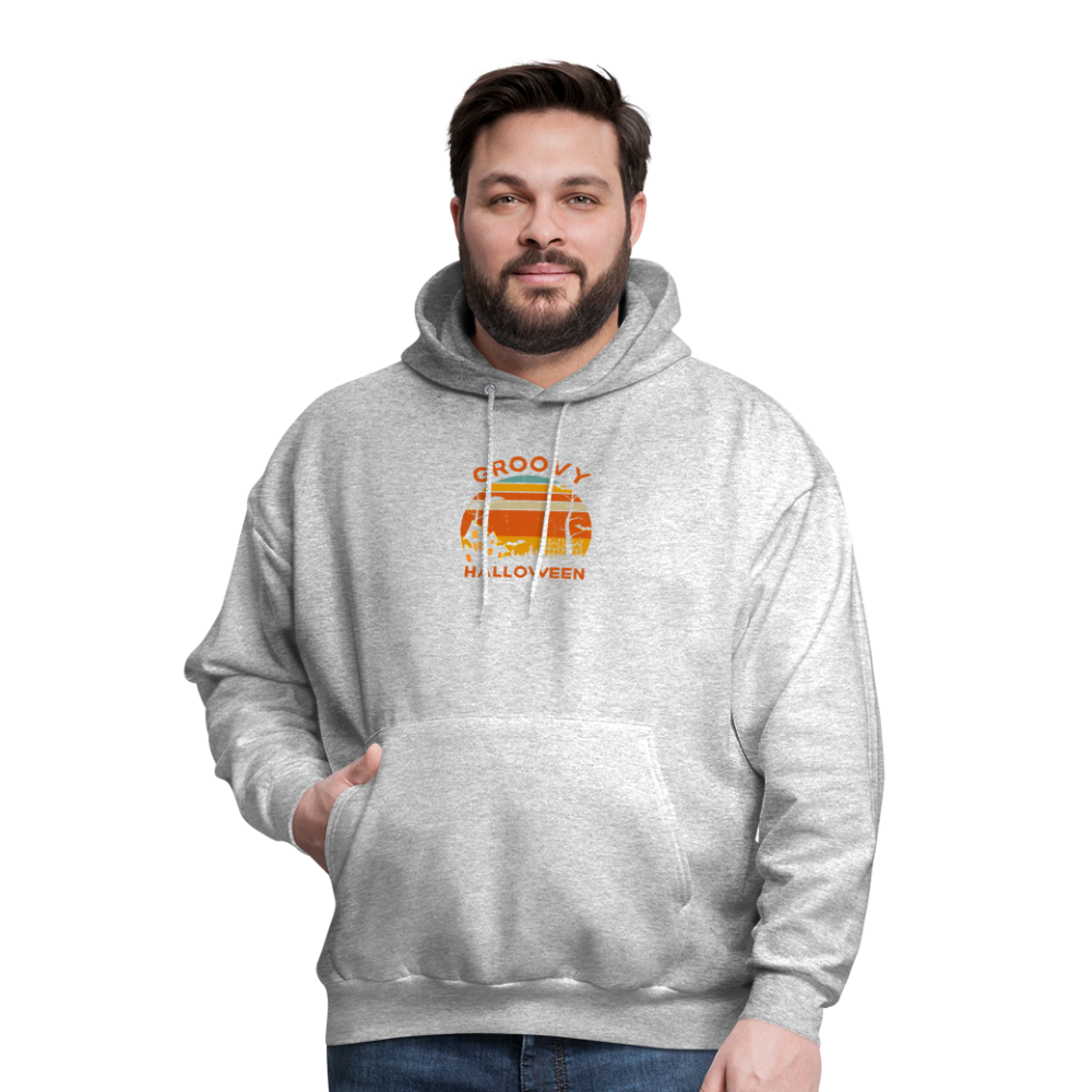 Men's Hoodie groovy halloween - heather gray