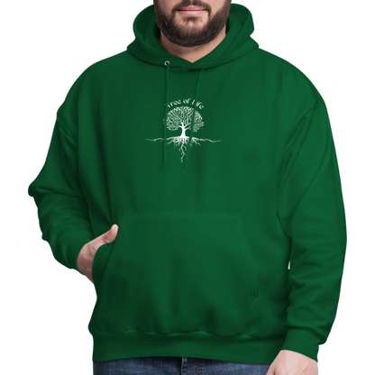 Men's Hoodie tree of life - forest green