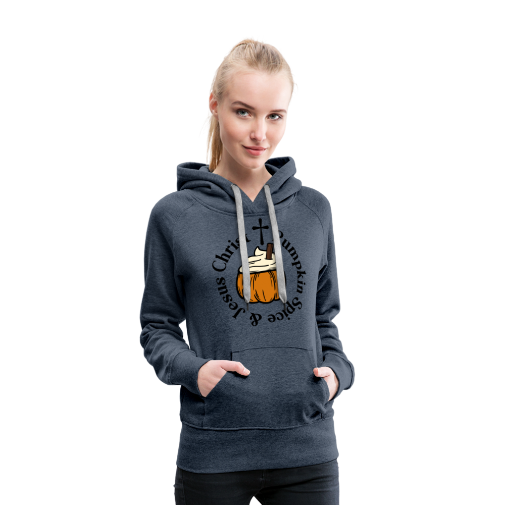 Women’s Premium Hoodie pumpkin spice hoodie - heather denim