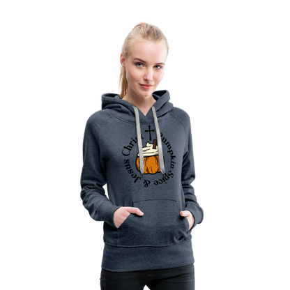 Women’s Premium Hoodie pumpkin spice hoodie - heather denim