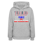 Women's Hoodie Trump Vance Hoodies Keep America safe - heather gray