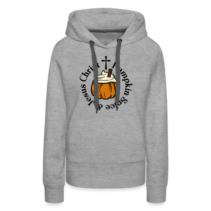 Women’s Premium Hoodie pumpkin spice hoodie - heather grey