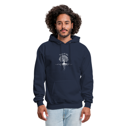 Men's Hoodie tree of life - navy