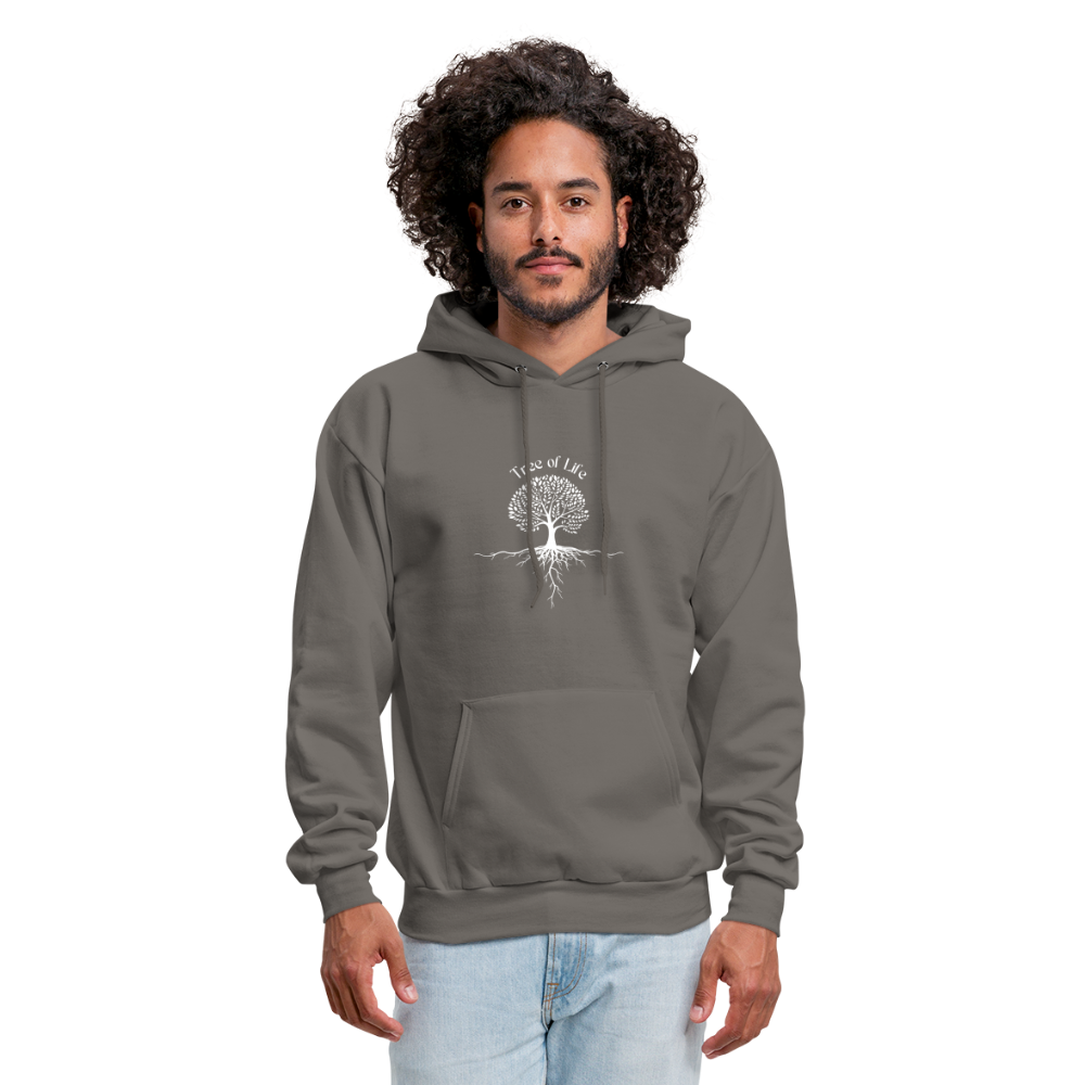 Men's Hoodie tree of life - asphalt gray