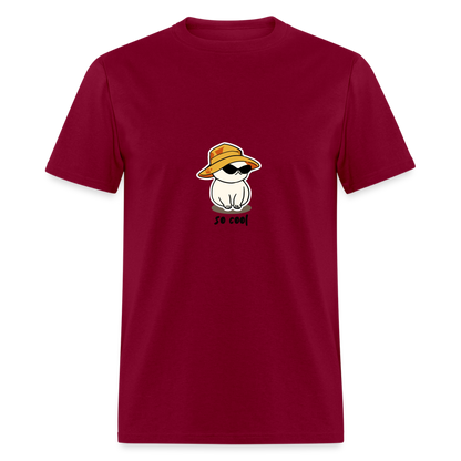 Unisex Classic T-Shirt cat so cool - burgundy