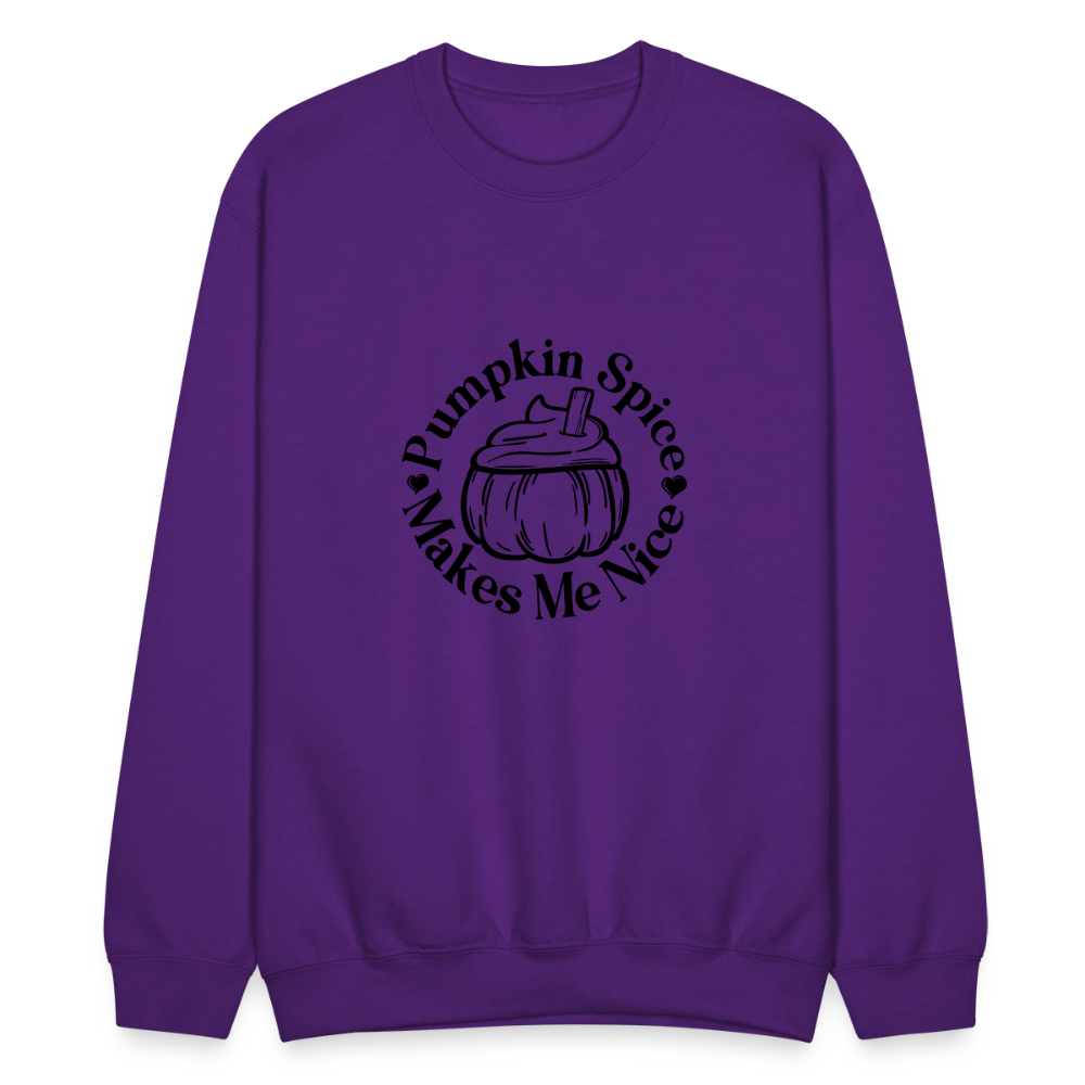 Crewneck Sweatshirt Womens Pumpkin Spice Sweater - purple