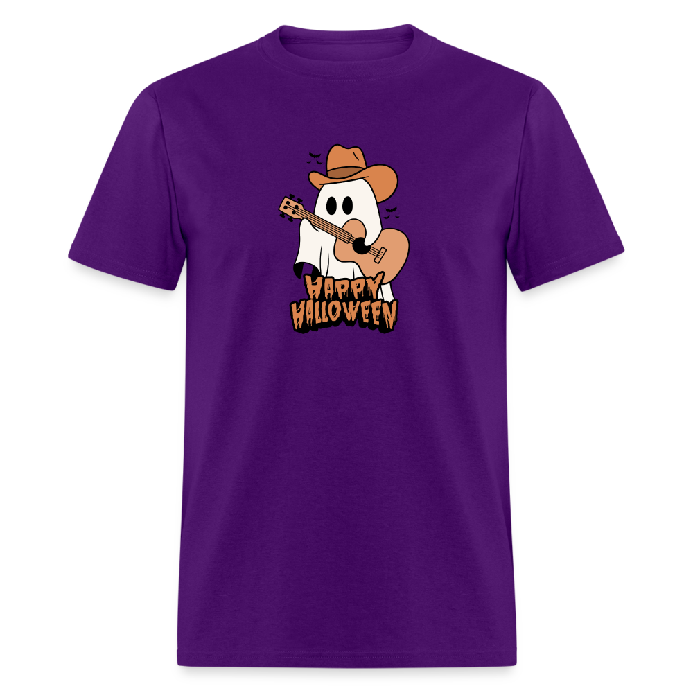 Unisex Classic T-Shirt happy halloween guitar shirt - purple